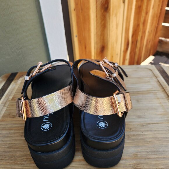 NWOB NURTURE ROAM buckle platform sandals - Picture 2 of 5